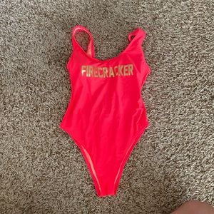 One piece bathing suit